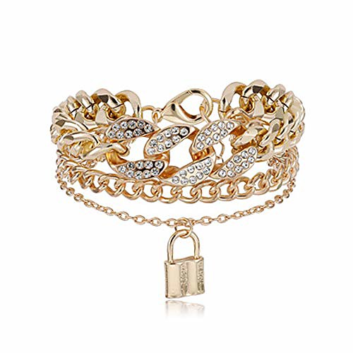 layered chunky chain lock pendant bracelets statement bohemian adjustable toggle crystal charm wrist bangles link jewelry for women girls gift-c lock
layered chunky chain lock pendant bracelets statement bohemian adjustable toggle crystal charm wrist bangles link jewelry for women girls gift-c lock