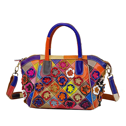 Women's Bags Leather Cowhide Top Handle Bag Zipper Vintage Event / Party Retro Handbags Rainbow
Women's Bags Leather Cowhide Top Handle Bag Zipper Vintage Event / Party Retro Handbags Rainbow