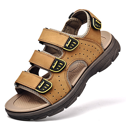 Men's Sandals Classic Beach Daily Outdoor Nappa Leather Breathable Non-slipping Wear Proof Black Brown Spring Summer
Men's Sandals Classic Beach Daily Outdoor Nappa Leather Breathable Non-slipping Wear Proof Black Brown Spring Summer