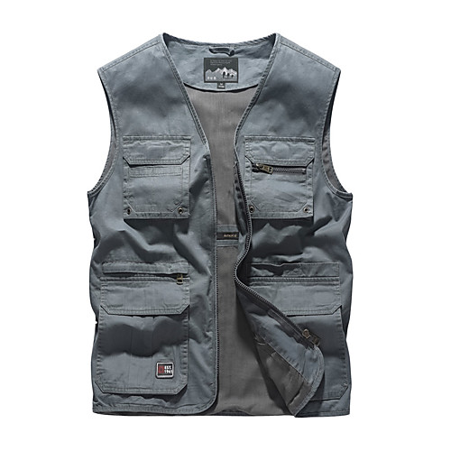Men's Hiking Tee shirt Sleeveless V Neck Vest / Gilet Outdoor Breathable Anti-tear Multi-Pockets Autumn / Fall Winter Cotton Polyester Solid Color White Army Green Grey Fishing Climbing Camping
Men's Hiking Tee shirt Sleeveless V Neck Vest / Gilet Outdoor Breathable Anti-tear Multi-Pockets Autumn / Fall Winter Cotton Polyester Solid Color White Army Green Grey Fishing Climbing Camping