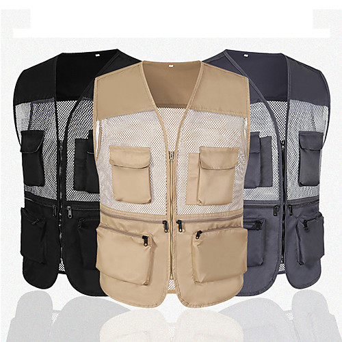 Men's Hiking Vest / Gilet Fishing Vest Winter Outdoor Lightweight Breathable Wear Resistance Multi Pocket Vest / Gilet Top Single Slider Camping / Hiking Hunting Fishing Black Red Army Green Khaki
Men's Hiking Vest / Gilet Fishing Vest Winter Outdoor Lightweight Breathable Wear Resistance Multi Pocket Vest / Gilet Top Single Slider Camping / Hiking Hunting Fishing Black Red Army Green Khaki