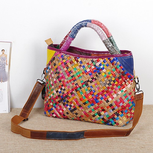 factory wholesale on behalf of the characteristic hand-woven bag ethnic style color striped leather portable messenger female bag
factory wholesale on behalf of the characteristic hand-woven bag ethnic style color striped leather portable messenger female bag