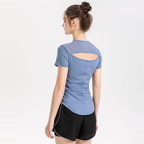 Women's Crew Neck Yoga Top Cut Out Patchwork Solid Color White Black Blue Pink Mesh Spandex Yoga Fitness Gym Workout Tee Tshirt Top Short Sleeve Sport Activewear Quick Dry Breathable Comfortable
Women's Crew Neck Yoga Top Cut Out Patchwork Solid Color White Black Blue Pink Mesh Spandex Yoga Fitness Gym Workout Tee Tshirt Top Short Sleeve Sport Activewear Quick Dry Breathable Comfortable