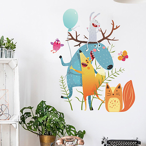 Animals Cartoon Wall Stickers Living Room Kids Room Removable PVC Home Decoration Wall Decal 1pc 49x40cm
Animals Cartoon Wall Stickers Living Room Kids Room Removable PVC Home Decoration Wall Decal 1pc 49x40cm
