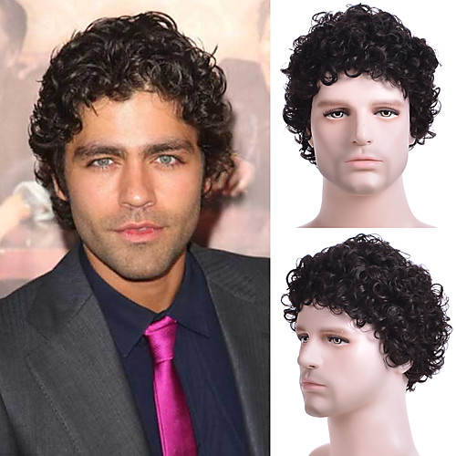 Men Short Curly Synthetic Wigs for Men's Daily Wig Male Curly Natural Hair Heat Resistant Breathable
Men Short Curly Synthetic Wigs for Men's Daily Wig Male Curly Natural Hair Heat Resistant Breathable