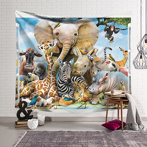 Wall Tapestry Art Decor Blanket Curtain Hanging Home Bedroom Living Room Decoration Polyester Animal World Elephant
Wall Tapestry Art Decor Blanket Curtain Hanging Home Bedroom Living Room Decoration Polyester Animal World Elephant