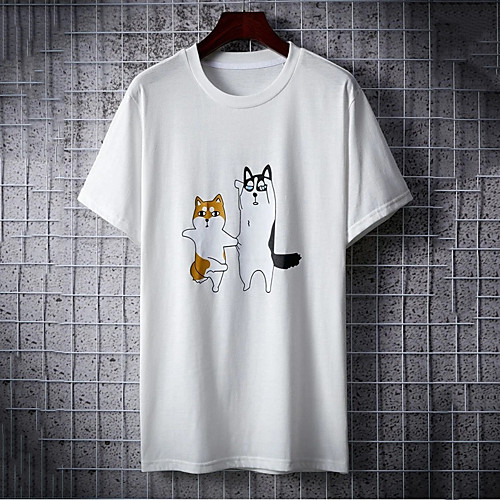 Men's Tee T shirt Hot Stamping Dog Graphic Prints Animal Print Short Sleeve Casual Tops 100% Cotton Basic Designer Big and Tall White
Men's Tee T shirt Hot Stamping Dog Graphic Prints Animal Print Short Sleeve Casual Tops 100% Cotton Basic Designer Big and Tall White