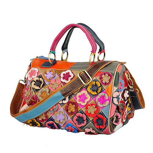 cross-border new leather handbag, first layer cowhide, ladies portable messenger bag, handmade flower contrast pillow bag
cross-border new leather handbag, first layer cowhide, ladies portable messenger bag, handmade flower contrast pillow bag