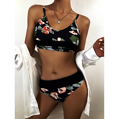 Women's Tankini Swimwear Breathable Quick Dry Sleeveless 2 Piece - Swimming Surfing Water Sports Floral / Botanical Summer
Women's Tankini Swimwear Breathable Quick Dry Sleeveless 2 Piece - Swimming Surfing Water Sports Floral / Botanical Summer