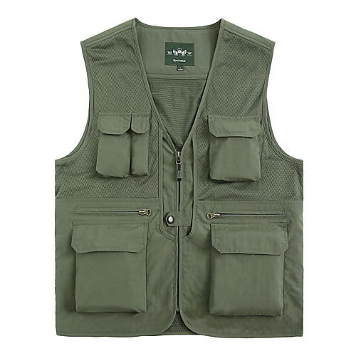 Men's Hiking Vest / Gilet Fishing Vest Winter Outdoor Lightweight Breathable Wear Resistance Multi Pocket Vest / Gilet Top Single Slider Camping / Hiking Hunting Fishing Black Red Army Green Khaki
Men's Hiking Vest / Gilet Fishing Vest Winter Outdoor Lightweight Breathable Wear Resistance Multi Pocket Vest / Gilet Top Single Slider Camping / Hiking Hunting Fishing Black Red Army Green Khaki