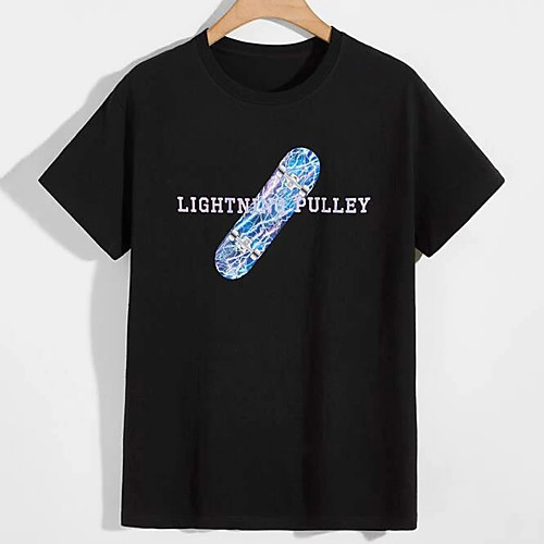 Men's Tee T shirt Hot Stamping Graphic Prints Letter Print Short Sleeve Casual Tops 100% Cotton Basic Designer Big and Tall Black
Men's Tee T shirt Hot Stamping Graphic Prints Letter Print Short Sleeve Casual Tops 100% Cotton Basic Designer Big and Tall Black