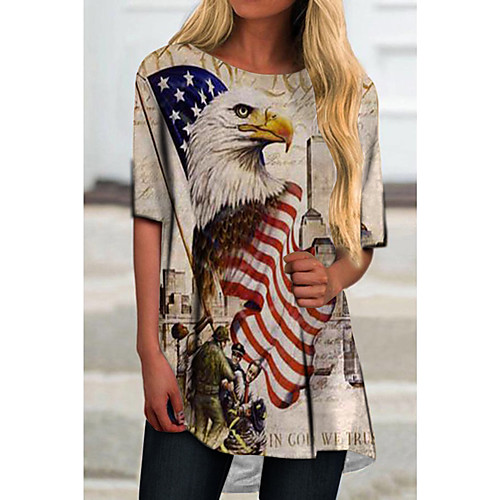 Women's T Shirt Dress Tee Dress Short Mini Dress Red Short Sleeve Flag Animal Print Spring Summer Round Neck Casual 2021 S M L XL XXL 3XL
Women's T Shirt Dress Tee Dress Short Mini Dress Red Short Sleeve Flag Animal Print Spring Summer Round Neck Casual 2021 S M L XL XXL 3XL