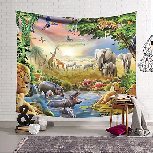 Wall Tapestry Art Decor Blanket Curtain Hanging Home Bedroom Living Room Decoration Polyester Animal World in Comics
Wall Tapestry Art Decor Blanket Curtain Hanging Home Bedroom Living Room Decoration Polyester Animal World in Comics