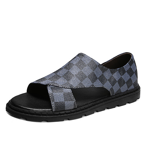 Men's Sandals Leather Shoes Flat Sandals Comfort Loafers Casual Beach Daily Outdoor Water Shoes Walking Shoes Nappa Leather Cowhide Breathable Handmade Non-slipping Booties / Ankle Boots Blue Brown
Men's Sandals Leather Shoes Flat Sandals Comfort Loafers Casual Beach Daily Outdoor Water Shoes Walking Shoes Nappa Leather Cowhide Breathable Handmade Non-slipping Booties / Ankle Boots Blue Brown