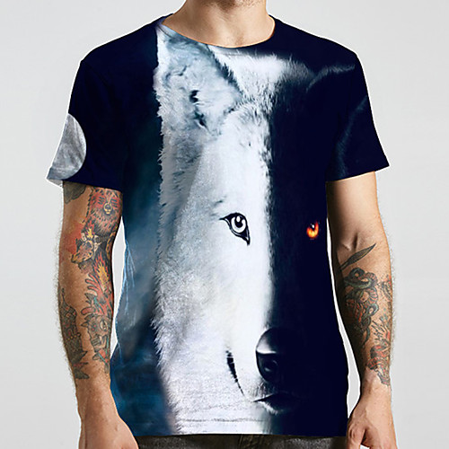 Men's Unisex Tee T shirt 3D Print Graphic Prints Wolf Plus Size Print Short Sleeve Casual Tops Basic Designer Big and Tall Navy Blue
Men's Unisex Tee T shirt 3D Print Graphic Prints Wolf Plus Size Print Short Sleeve Casual Tops Basic Designer Big and Tall Navy Blue