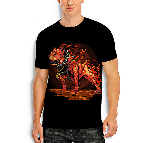 Men's Tees T shirt 3D Print Dog Graphic Prints Animal Print Short Sleeve Daily Tops Casual Designer Big and Tall Black
Men's Tees T shirt 3D Print Dog Graphic Prints Animal Print Short Sleeve Daily Tops Casual Designer Big and Tall Black