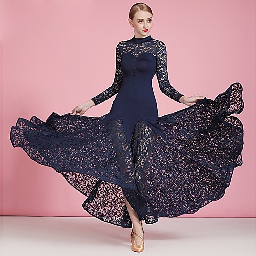 Dance Costumes Dress Lace Splicing Women's Training Performance Long Sleeve Milk Fiber
Dance Costumes Dress Lace Splicing Women's Training Performance Long Sleeve Milk Fiber