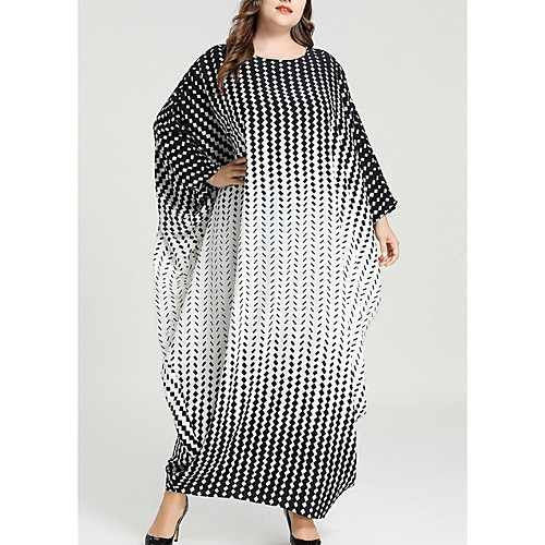 Women's Kaftan Dress Maxi long Dress Black Long Sleeve Print Solid Color Geometric Patchwork Summer Round Neck Casual Batwing Sleeve 2021 One-Size
Women's Kaftan Dress Maxi long Dress Black Long Sleeve Print Solid Color Geometric Patchwork Summer Round Neck Casual Batwing Sleeve 2021 One-Size