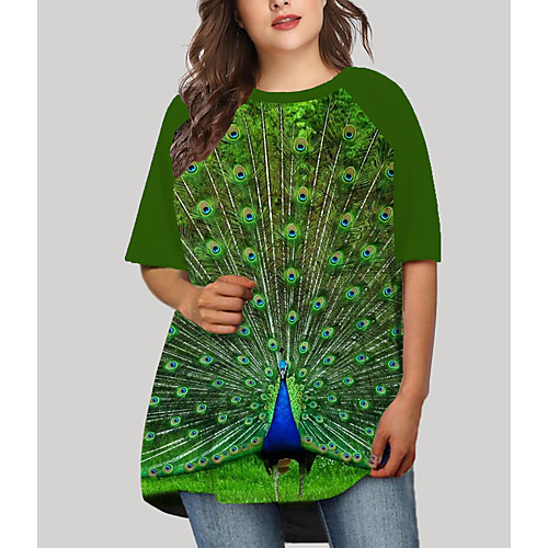 Women's Plus Size Dresses T Shirt Dress Tee Dress Short Mini Dress Half Sleeve Graphic Animal Print Basic Fall Green XL XXL 3XL 4XL 5XL / Holiday
Women's Plus Size Dresses T Shirt Dress Tee Dress Short Mini Dress Half Sleeve Graphic Animal Print Basic Fall Green XL XXL 3XL 4XL 5XL / Holiday