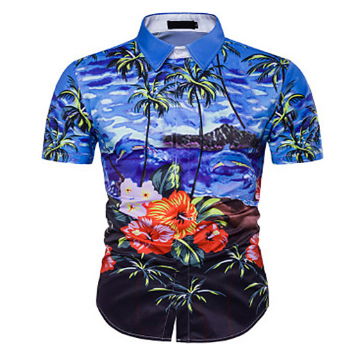 Men's Shirt Other Prints Graphic Short Sleeve Daily Tops Basic Beach Blue Red
Men's Shirt Other Prints Graphic Short Sleeve Daily Tops Basic Beach Blue Red