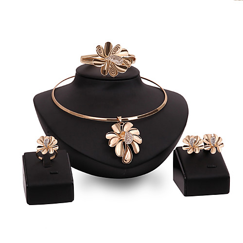 Women's Jewelry Set Bridal Jewelry Sets 3D Flower Precious Fashion Gold Plated Earrings Jewelry Gold For Christmas Wedding Party Evening Gift Formal 1 set
Women's Jewelry Set Bridal Jewelry Sets 3D Flower Precious Fashion Gold Plated Earrings Jewelry Gold For Christmas Wedding Party Evening Gift Formal 1 set