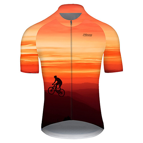 21Grams Men's Short Sleeve Cycling Jersey Nylon Red / Yellow Gradient 3D Bike Jersey Top Mountain Bike MTB Road Bike Cycling Quick Dry Breathable Sports Clothing Apparel / Micro-elastic
21Grams Men's Short Sleeve Cycling Jersey Nylon Red / Yellow Gradient 3D Bike Jersey Top Mountain Bike MTB Road Bike Cycling Quick Dry Breathable Sports Clothing Apparel / Micro-elastic