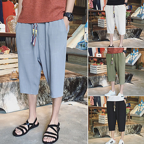 Men's Casual / Sporty Athleisure Breathable Outdoor Sports Sport Daily Pants Trousers Pants Plain Calf-Length Drawstring Pocket ArmyGreen White Black Wine Grey
Men's Casual / Sporty Athleisure Breathable Outdoor Sports Sport Daily Pants Trousers Pants Plain Calf-Length Drawstring Pocket ArmyGreen White Black Wine Grey