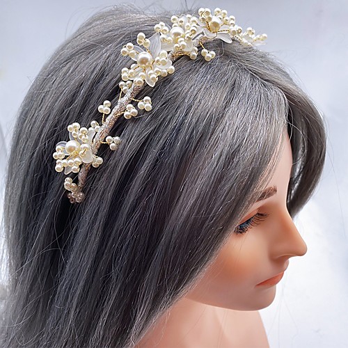 Wedding Bridal Pearl / Acrylic / Copper wire Headpiece with Floral / Pearls 1 set Wedding / Special Occasion Headpiece
Wedding Bridal Pearl / Acrylic / Copper wire Headpiece with Floral / Pearls 1 set Wedding / Special Occasion Headpiece