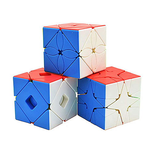 

MoYu Speed Cube Set Magic Cube Bundle of Maple Leaf Cube Polaris Speed Cube and Twisty Skewb Cube Puzzle Toys for Adults and Kids Brain Teasers