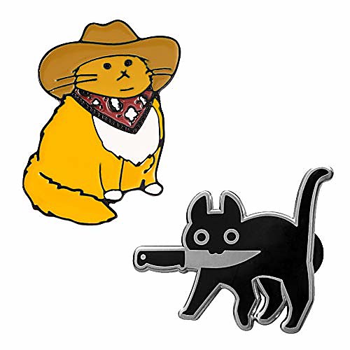 hgcg cat enamel pins backpacks hat jacket badge brooch pins (black and yellow)
hgcg cat enamel pins backpacks hat jacket badge brooch pins (black and yellow)