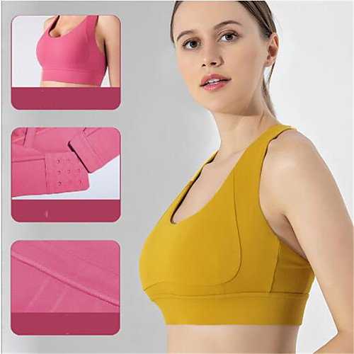 Women's Sports Bra Yoga Top Medium Support Winter Solid Color Black Purple Yellow Light Purple Blue Nylon Yoga Fitness Gym Workout Sports Bra Top Sport Activewear Breathable Quick Dry Comfortable
Women's Sports Bra Yoga Top Medium Support Winter Solid Color Black Purple Yellow Light Purple Blue Nylon Yoga Fitness Gym Workout Sports Bra Top Sport Activewear Breathable Quick Dry Comfortable