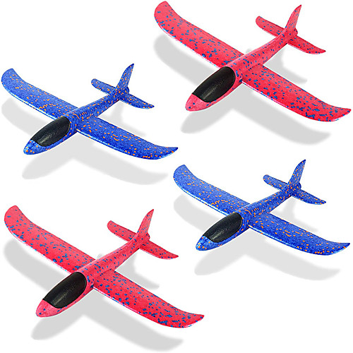

4 Pack Foam Airplane Toys 12.4 Inch Throwing Foam Plane 3 Flight Mode Glider Plane Flying Toy for Kids Gifts for 3 4 5 6 7 Year Old BoyGirl Outdoor Sport Toys Birthday Party Favors Foam Airplane