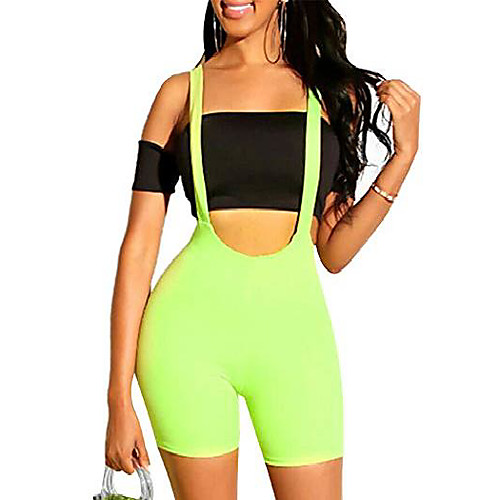 women's suspender shorts sexy bodycon high waist spaghetti strap low-cut back jumpsuits pants (green, m)
women's suspender shorts sexy bodycon high waist spaghetti strap low-cut back jumpsuits pants (green, m)