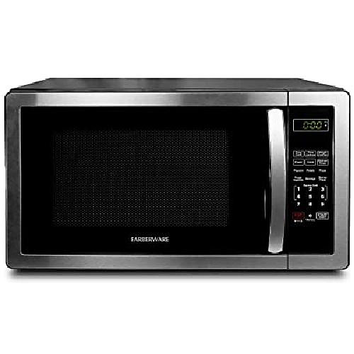 farberware 1.1 cu. ft. stainless steel countertop microwave with 6 cooking programs, led lighting, 1000 watts
farberware 1.1 cu. ft. stainless steel countertop microwave with 6 cooking programs, led lighting, 1000 watts