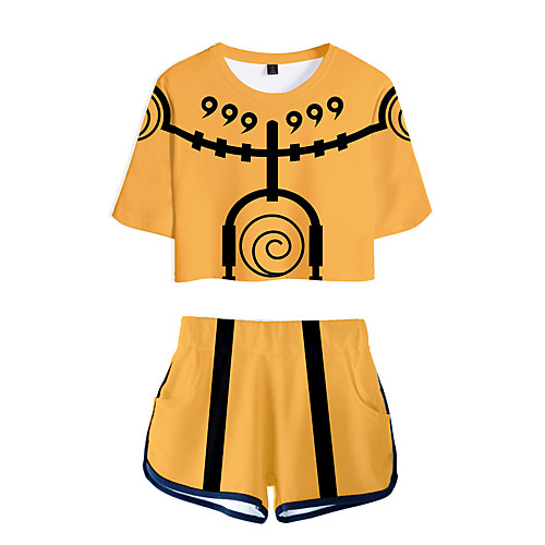 Inspired by Naruto Naruto Uzumaki Cosplay Costume Outfits Terylene Graphic Prints 2 Piece Printing Shorts For Women's / Men's
Inspired by Naruto Naruto Uzumaki Cosplay Costume Outfits Terylene Graphic Prints 2 Piece Printing Shorts For Women's / Men's