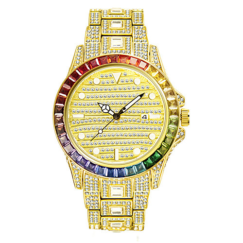 missfox watch gradient rainbow diamond full diamond waterproof men's quartz watch
missfox watch gradient rainbow diamond full diamond waterproof men's quartz watch