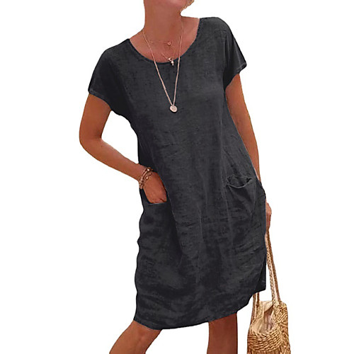 2021ebay independent station wish summer loose solid color pocket short sleeve round neck cotton and linen dress women
2021ebay independent station wish summer loose solid color pocket short sleeve round neck cotton and linen dress women