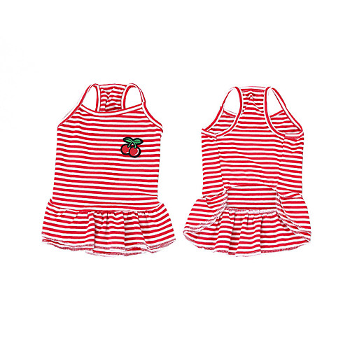 Dog Cat Dress Stripes Basic Adorable Cute Casual / Daily Dog Clothes Puppy Clothes Dog Outfits Breathable White / Red Red Costume for Girl and Boy Dog Cotton S M L XL
Dog Cat Dress Stripes Basic Adorable Cute Casual / Daily Dog Clothes Puppy Clothes Dog Outfits Breathable White / Red Red Costume for Girl and Boy Dog Cotton S M L XL