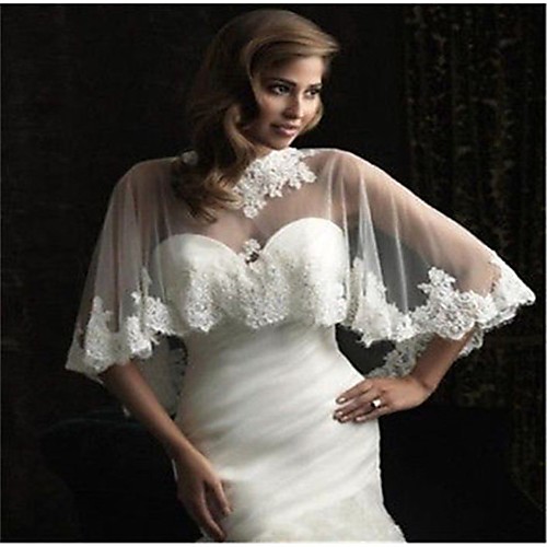 Sleeveless Ladies / Bridal Tulle Wedding / Engagement Women's Wrap With Appliques
Sleeveless Ladies / Bridal Tulle Wedding / Engagement Women's Wrap With Appliques