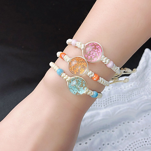 3pcs Women's Bracelet Bangles Vintage Bracelet Loom Bracelet Braided Flower Weave Trendy Korean Cute Sweet Glass Bracelet Jewelry Rainbow For Gift Prom Birthday Beach Festival / Crystal Bracelet
3pcs Women's Bracelet Bangles Vintage Bracelet Loom Bracelet Braided Flower Weave Trendy Korean Cute Sweet Glass Bracelet Jewelry Rainbow For Gift Prom Birthday Beach Festival / Crystal Bracelet