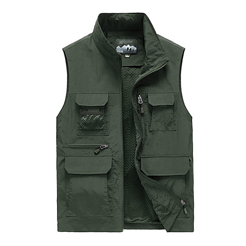 Men's Hiking Jacket Sleeveless Top Outdoor Insulated Multi-Pockets Soft Shockproof Zipper Printing Autumn / Fall Winter Cotton Polyester Solid Color Army Green Blue Khaki Fishing Climbing Camping
Men's Hiking Jacket Sleeveless Top Outdoor Insulated Multi-Pockets Soft Shockproof Zipper Printing Autumn / Fall Winter Cotton Polyester Solid Color Army Green Blue Khaki Fishing Climbing Camping