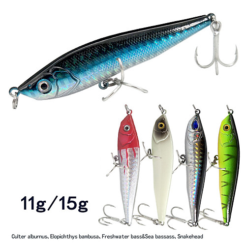 5 pcs Fishing Lures Hard Bait Minnow Pencil 3D Eyes Sinking Bass Trout Pike Lure Fishing Freshwater and Saltwater
5 pcs Fishing Lures Hard Bait Minnow Pencil 3D Eyes Sinking Bass Trout Pike Lure Fishing Freshwater and Saltwater