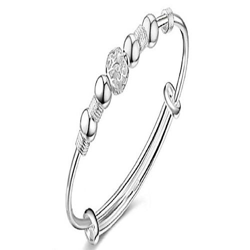 lmciezr women's simple sterling silver beads bangle bracelet transfer lucky beads bracelet cuff bracelet bangle with open design
lmciezr women's simple sterling silver beads bangle bracelet transfer lucky beads bracelet cuff bracelet bangle with open design