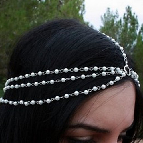 Classic Retro Alloy Headpiece with Pearls / Chain 1 Piece Special Occasion / Party / Evening Headpiece
Classic Retro Alloy Headpiece with Pearls / Chain 1 Piece Special Occasion / Party / Evening Headpiece