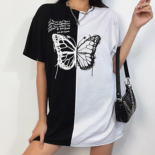 Women's Tee / T-shirt Crew Neck Spandex Butterfly Sport Athleisure T Shirt Top Short Sleeves Quick Dry Breathable Soft Comfortable Everyday Use Casual Daily Outdoor Exercising / Summer
Women's Tee / T-shirt Crew Neck Spandex Butterfly Sport Athleisure T Shirt Top Short Sleeves Quick Dry Breathable Soft Comfortable Everyday Use Casual Daily Outdoor Exercising / Summer