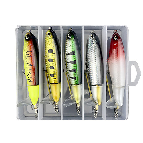 5 pcs Lure kit Fishing Lures Whopper Plopper lifelike 3D Eyes Rotating Tail Bass Trout Pike Lure Fishing Freshwater and Saltwater
5 pcs Lure kit Fishing Lures Whopper Plopper lifelike 3D Eyes Rotating Tail Bass Trout Pike Lure Fishing Freshwater and Saltwater