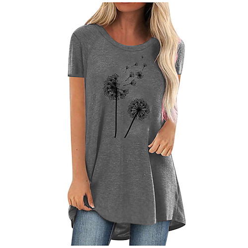 amazon 2021 summer hot sale 2 dandelion printed casual large size long round neck short sleeve t-shirt women
amazon 2021 summer hot sale 2 dandelion printed casual large size long round neck short sleeve t-shirt women