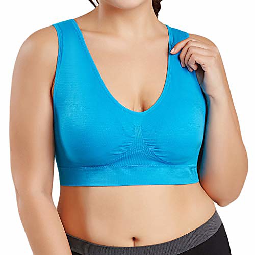 meikosks ladies plus size bra pure color cup tops sports bra oversized ultra-thin full bra dark blue
meikosks ladies plus size bra pure color cup tops sports bra oversized ultra-thin full bra dark blue