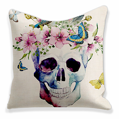 Double Side 1 Pc Cushion Cover Print 45x45cm Linen for Sofa Bedroom Skull Head
Double Side 1 Pc Cushion Cover Print 45x45cm Linen for Sofa Bedroom Skull Head
