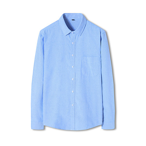 Men's Shirt Solid Colored Button-Down Long Sleeve Casual Tops Cotton Basic Casual Comfortable White Black Blue
Men's Shirt Solid Colored Button-Down Long Sleeve Casual Tops Cotton Basic Casual Comfortable White Black Blue